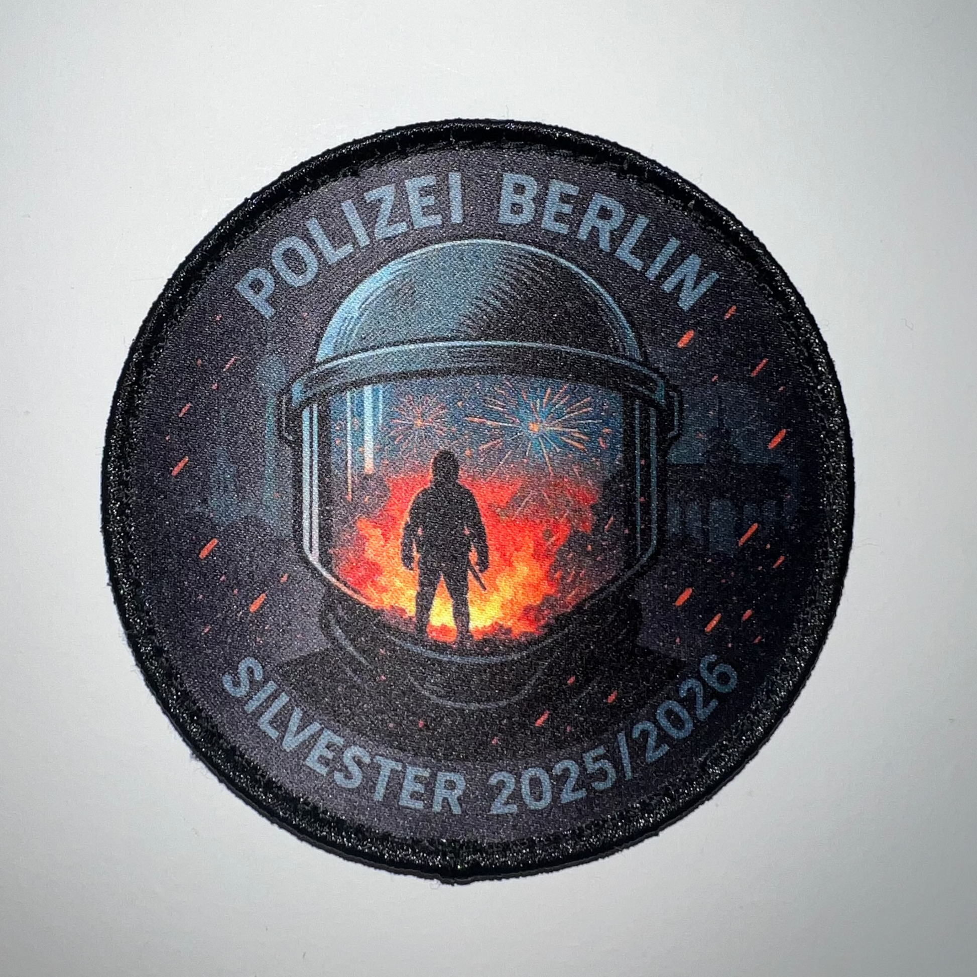 Silvester Patch Polizei Berlin 2025/2026 – Vorderseite